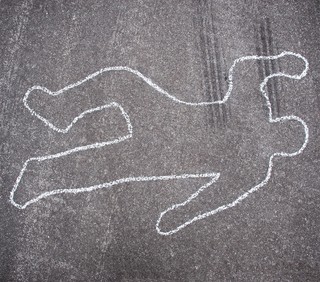 Human Chalk Outline